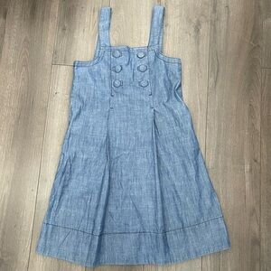 H&M chambray dress size 6 double breast button front